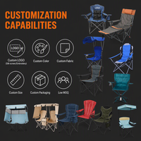 Fauteuil de camping pliant de luxe, portable, multi-styles, pour la randonnée, les voyages, les pique-niques, la pêche, la plage, le jardin