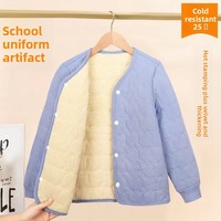 Uniforme scolaire rembourré d'hiver à trois couches doublure intérieure Jacke Wonder veste haut chaud vêtements pour femmes Wornfashion