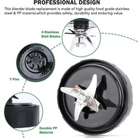 Pièces détachées pour blender At a Loss 	 Lame de mixeur de remplacement en PP durable à 7 dents, compatible avec Ninja SS101, SS100, SS101TGT, SS300, SS400