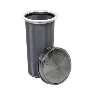 Stainless Steel Coffee Filter Tube Set Wedge Wire Tapered <strong>Cone</strong> Woven Mesh Straight Cylinder Wide Rim Pour Over Drip Brewer - Product Image 3