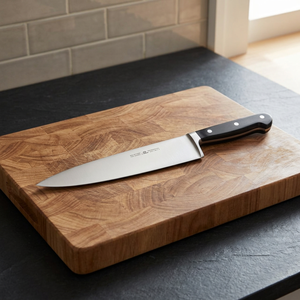 Couteau de chef classique 10 pouces en acier inoxydable, manche en plastique pour droitier, finition polie, couteau de cuisine durable - Product Image 3