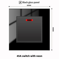 Appareil électroménager électrique, prise murale en verre avec interrupteur, compatible Royaume-Uni et Australie, type US, 118 interrupteurs muraux