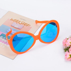<strong>Blue</strong> Plastic <strong>Glasses</strong> Colored Oval <strong>Glasses</strong> Birthday Decorations Set <strong>Party</strong> Supplies - Product Image 5