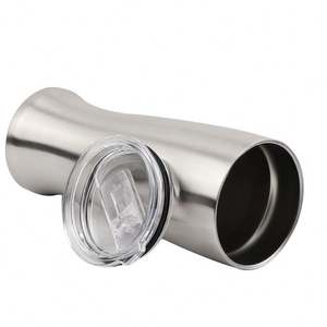 Gobelet isotherme en acier inoxydable de 20 oz avec couvercle - Tasse de voyage à double paroi, gobelet de voiture et verre à bière, cadeau promotionnel - Product Image 3