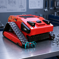 Robot tondeuse télécommandé tout-terrain pour pentes raides, best-seller à l'exportation