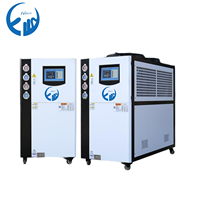 Refroidisseur d'eau industriel à prix de gros, approvisionnement direct usine, refroidisseur portable à air avec compresseur et pompe, garantie 1 an