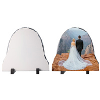 Plaques de sublimation vierges blanches en forme de cœur, rondes, carrées, rectangulaires, en pierre, de tailles variées, pour artisanat, vente en gros, ardoise photo, ardoise de sublimation