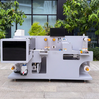 Imprimante d'étiquettes UV, machine d'impression d'autocollants couleur personnalisée, découpe numérique d'étiquettes en rouleau, laminage, refendage automatique