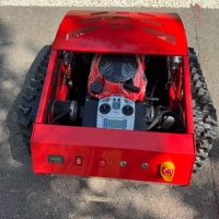 Pemotong Rumput Robot Crawler Karet Tenaga Bensin, Penggerak Sendiri, Kontrol Jarak Jauh, Pasokan Cina, Pengiriman Gratis, Dijual