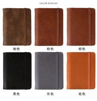 Cahier de notes en cuir PU personnalisé vintage, carnet de notes de voyage à bande élastique rechargeable, couverture de journal intime
