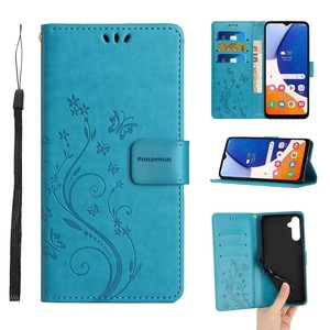 Funda para <span class=keywords><strong>iPhone</strong></span> 17 Pro con Diseño de Mariposa en Relieve; Funda Tipo Flip para Samsung S25 FE con Ranuras para Tarjetas y Protección Contra Caídas - Product Image 5