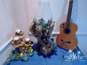 Pot de fleurs en verre géométrique fait main en diamant OEM, décoration artisanale, terrarium en verre, bois flotté, <span class=keywords><strong>aquarium</strong></span>, autre - Product Image 4