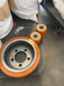 Robust Orange PU and Stainless Steel Iron Core Caster Wheel and Roller Kit 4 5 6 8 Inch for <b>Material</b> <b>Handling</b> Equipment - Product Image 3