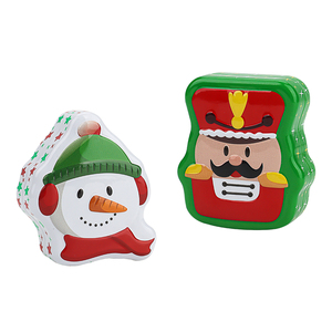 Nhà Máy Bán Buôn Tùy Chỉnh Giáng Sinh Cá Xe Đặc Biệt Hình Kim Loại Thực Phẩm Cookie Sô Cô La Đóng Gói Quà Tặng Có Thể Hộp Thiếc - Product Image 5