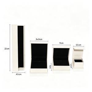 Boîte à bijoux magnétique carrée à couvercle rabattable pour bagues, boucles d'oreilles, bracelets et colliers, personnalisable avec logo, vente en gros - Product Image 2