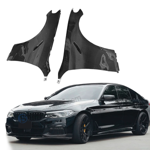 Accessoires personnalisés, ailes avant en carbone véritable noires pour BMW Série 5 G30 540i 2018, kit carrosserie en carbone, amélioration - Product Image 1