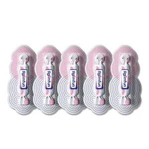 Liquid Silicon Hollow Strap On Extender Dildo Penis Sleeve 5 piece into a box Rubber Private Label condom