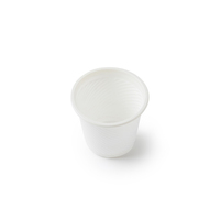 Vaisselle en pulpe de fécule de maïs jetable Tasse à café bon marché Conteneur alimentaire à emporter Eau de thé de fécule de maïs biodégradable jetable
