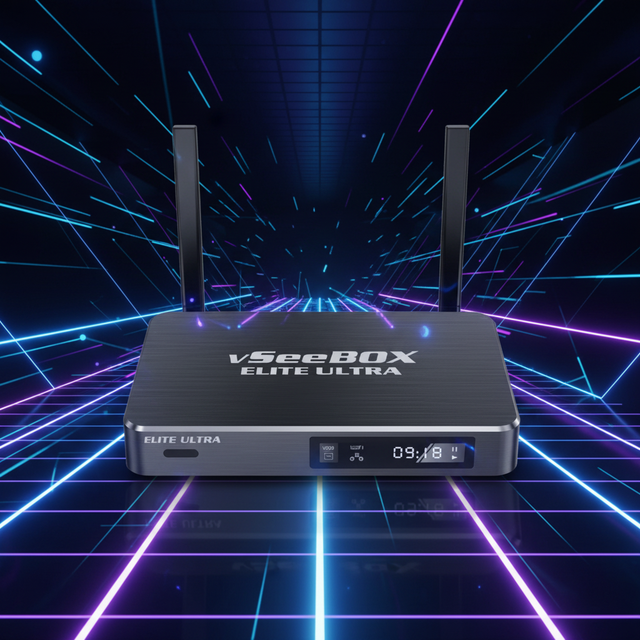 Hot Selling Amlogic S905X Octa Core 4K Android 11 Set-top Box with WiFi 1 Gigabit Ethernet Vseebox V3 Plus V5