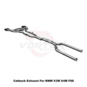 Échappement Catback en Acier Inoxydable Vortex Performance pour BMW X3M X4M F98 2019-2024 avec Valve Électronique et Silencieux Tuning - Product Image 4