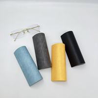 Vente en gros d'étui magnétique portable en métal de haute qualité pour lunettes de soleil fabriquées à la main avec étui à lunettes avec logo personnalisable en cuir PU