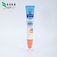 Tube cosmétique vide en PE de 19 mm avec bouchon à vis, impression de logo personnalisée pour baume nasal, crème pour les yeux, fard à paupières, rouge à lèvres, sérum