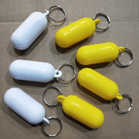 Porte-clés flottant créatif en forme de capsule, couleur unie, portable, avec logo OEM pour activités aquatiques en extérieur