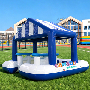 Bar flottant gonflable pour piscine, idéal pour les fêtes en plein air, respectueux de l'environnement, certifié CE, avec souffleur et kits de réparation pour piscine, été - Product Image 5