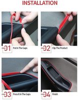 Lampe décorative LED d'ambiance flexible 3M Auto DIY Intérieur de voiture Bande néon USB Diode d'ambiance de fête Chargement USB facile