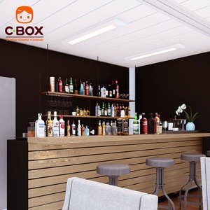 Cbox 20ft 40ft Conteneur préfabriqué personnalisé en panneaux sandwich pour café, bar, supermarché, toit, balcon, maison conteneur en kit - Product Image 6