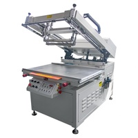 Machine d'impression sérigraphique semi-automatique à bras oblique pour étiquettes en papier, cartes, produits plats, imprimante haute précision et efficace