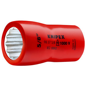 Clé à douille Knipex 5/8 pouces double hexagonale 1000 V isolée fabriquée en Allemagne - Product Image 1