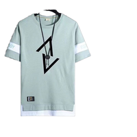 Ensemble de T-shirts d'été décontractés respirants en tricot pour hommes et adolescents, grandes tailles, en stock, vente en gros Fesho Wear