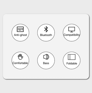 Clavier pliable ultra fin IFacemall avec pavé tactile, <span class=keywords><strong>mini</strong></span> clavier sans fil pour <span class=keywords><strong>iPad</strong></span>, iPhone, Android, Windows, ordinateur portable - Product Image 4