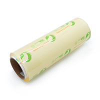 Film étirable transparent en PVC de qualité alimentaire pour emballage alimentaire, fourni par l'usine, de 300 m à 1500 m