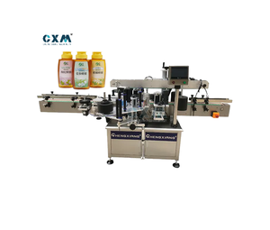 Machine d'étiquetage industrielle électrique double face avec PLC pour canettes, bouteilles et cartons - Product Image 1