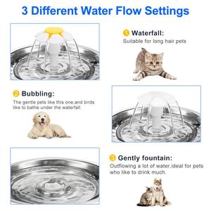 <span class=keywords><strong>Fontaine</strong></span> à <span class=keywords><strong>eau</strong></span> automatique pour animaux de compagnie en plastique écologique 2L pour chats et chiens avec filtre triple <span class=keywords><strong>action</strong></span> - Product Image 5