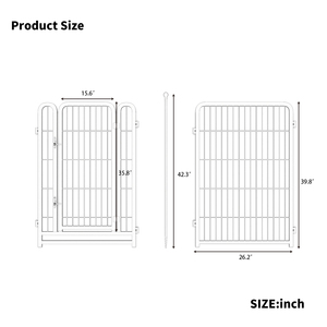 Dog <strong>Playpen</strong> 8 Panels 40" Height Heavy Duty Dog Fence <strong>Puppy</strong> Pen for Large Medium Small Dogs - Product Image 6