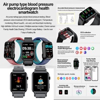 Reloj inteligente TK63, bomba de aire, tipo de bolsa de aire, presión arterial, ECG, deporte de salud, reloj inteligente para hombres y mujeres, monitoreo de salud