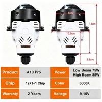 YHKOMS 2026 Nouveaux Phares LED 85W 40000 LM 6000K avec Fonction d'Éclairage Directionnel, Projecteur Bi-LED 12V 3.0 Pouces, Adaptation Universelle