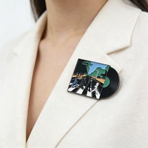 Pin Esmaltado de Vinilo Abbey <span class=keywords><strong>Road</strong></span>, Broche Retro de Álbum de Banda de Rock - Product Image 4