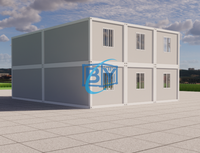 Maison conteneur modulaire portable et respirante de 20 pieds - Maison mobile à double étage avec solution de projet complète