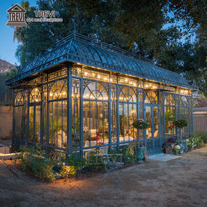 Gazebo in Ferro Battuto con Grandi Vetrate Ornamentali su Misura per Matrimoni - Product Image 5