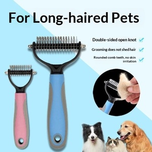 Vente directe usine : Peigne démêlant double face pour animaux, élimine les poils flottants sans blesser la peau, pour l'élimination des poils et le nettoyage des animaux. - Product Image 2