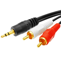Nouveau câble audio auxiliaire jack 3,5 mm vers 2 RCA et câble répartiteur Y auxiliaire, très demandé