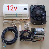 Compresseur d'air 12/24 Volts, climatiseur électrique, refroidisseur de stationnement, évaporateur de climatisation automobile pour camping-car et voiture
