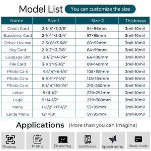 Pochettes de plastification thermique PET brillant personnalisé 5mil feuilles de plastifieuse taille lettre chaude 200 pièces 229x292mm <span class=keywords><strong>Film</strong></span> de plastification - Product Image 6