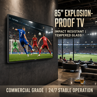 Écran commercial industriel 85 pouces 4K UHD Smart TV |   Panneau A+ BOE/CSOT |   Cadre métallique à fonctionnement stable 24h/24 et 7j/7