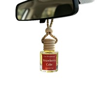 Diffuseur de parfum pour voiture en verre à suspendre, pendentif pour rétroviseur, désodorisant multi-parfums, ornement de parfum d'intérieur automobile