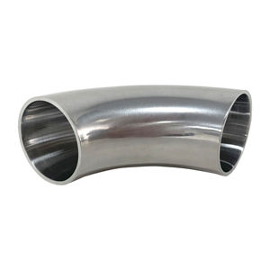 Acier inoxydable sanitaire 90 °   <span class=keywords><strong>Coude</strong></span> 3A / BPE / SMS, SS 304 / 316 / 321, <span class=keywords><strong>poli</strong></span> <span class=keywords><strong>miroir</strong></span> - Product Image 5